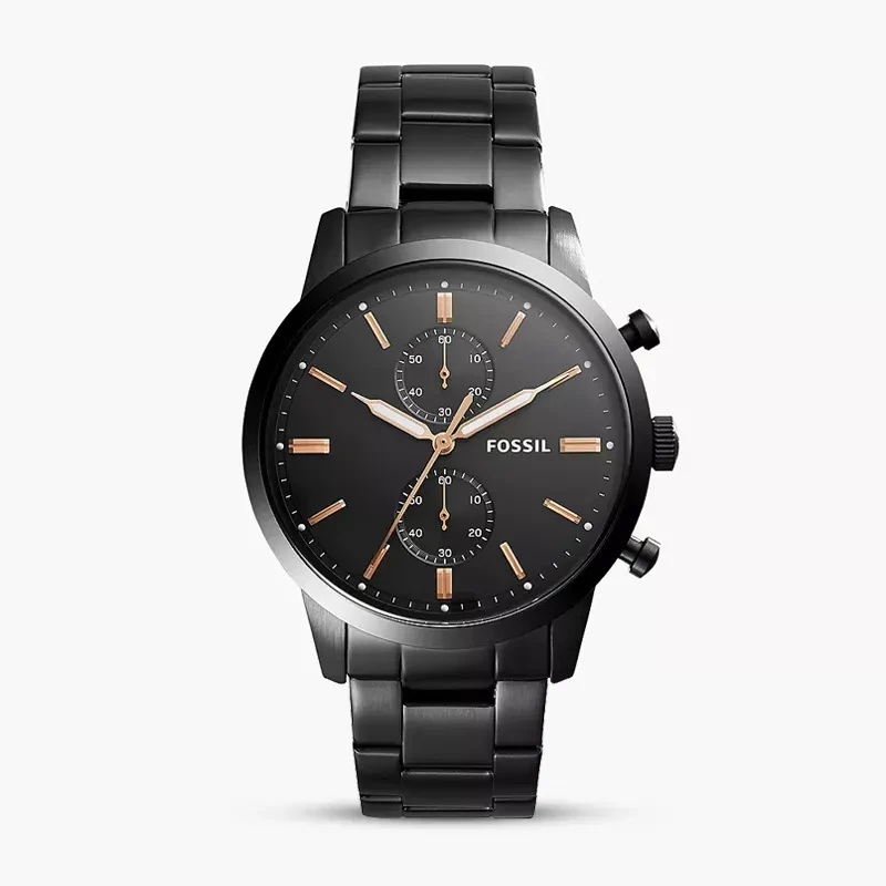 Fossil 44 Townsman Chronograph Black Dial Men's Watch | FS5379